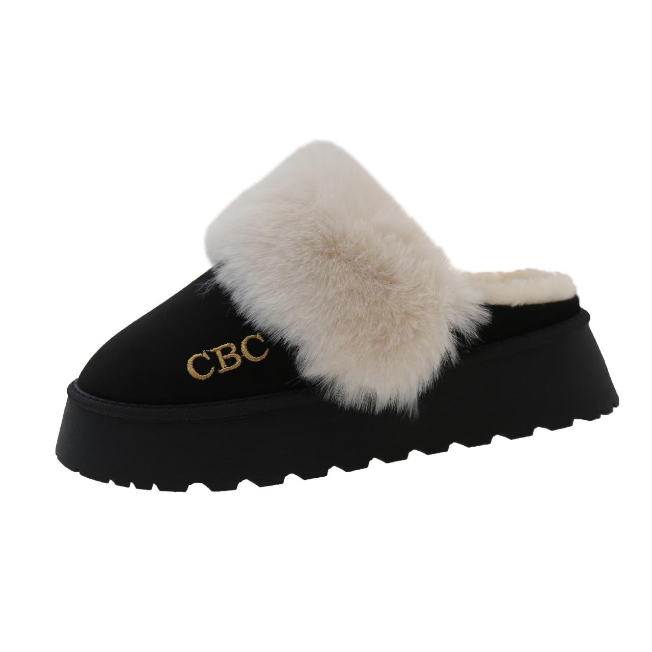 Mao Mao slippers women s outer wear 2025 new fur integrated plush snow boots bag head winter thick-soled half-drag cotton shoes 36 чорний
Mao Mao slippers women s outer wear 2025 new fur integrated plush snow boots bag head winter thick-soled half-drag cotton shoes 36 чорний
