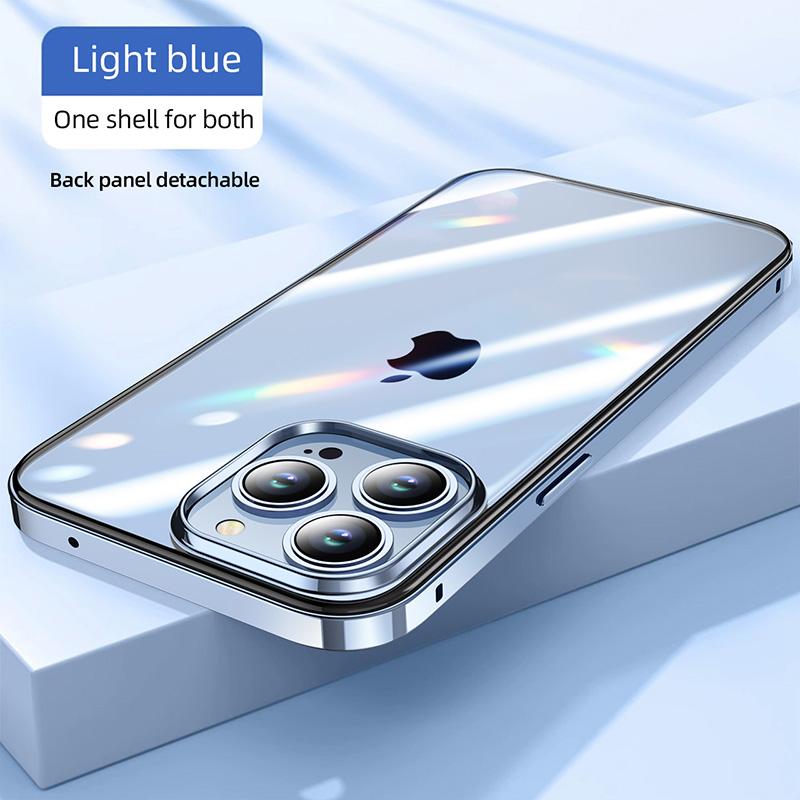 One Shell for Both Hybrid Silicone Frame Aluminum Metal Phone Case For iPhone 16 15 14 13 12 Pro Max Better Heat Bumper For iPhone 15 Pro
One Shell for Both Hybrid Silicone Frame Aluminum Metal Phone Case For iPhone 16 15 14 13 12 Pro Max Better Heat Bumper For iPhone 15 Pro