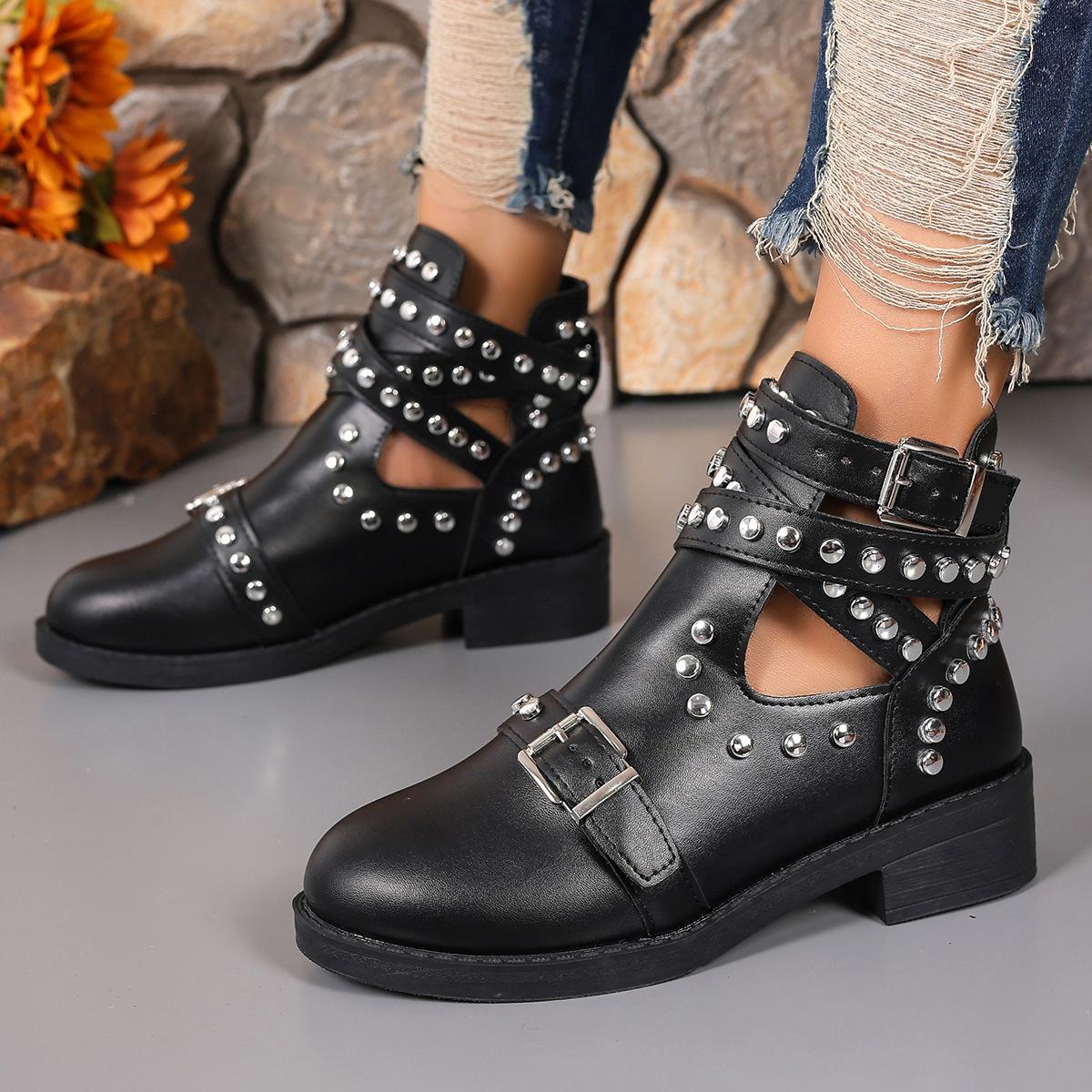 Short boots women s 2024 spring and autumn new hollow Martin boots rivet square heel low tube fashion locomotive boots women s large size 35 чёрный
Short boots women s 2024 spring and autumn new hollow Martin boots rivet square heel low tube fashion locomotive boots women s large size 35 чёрный