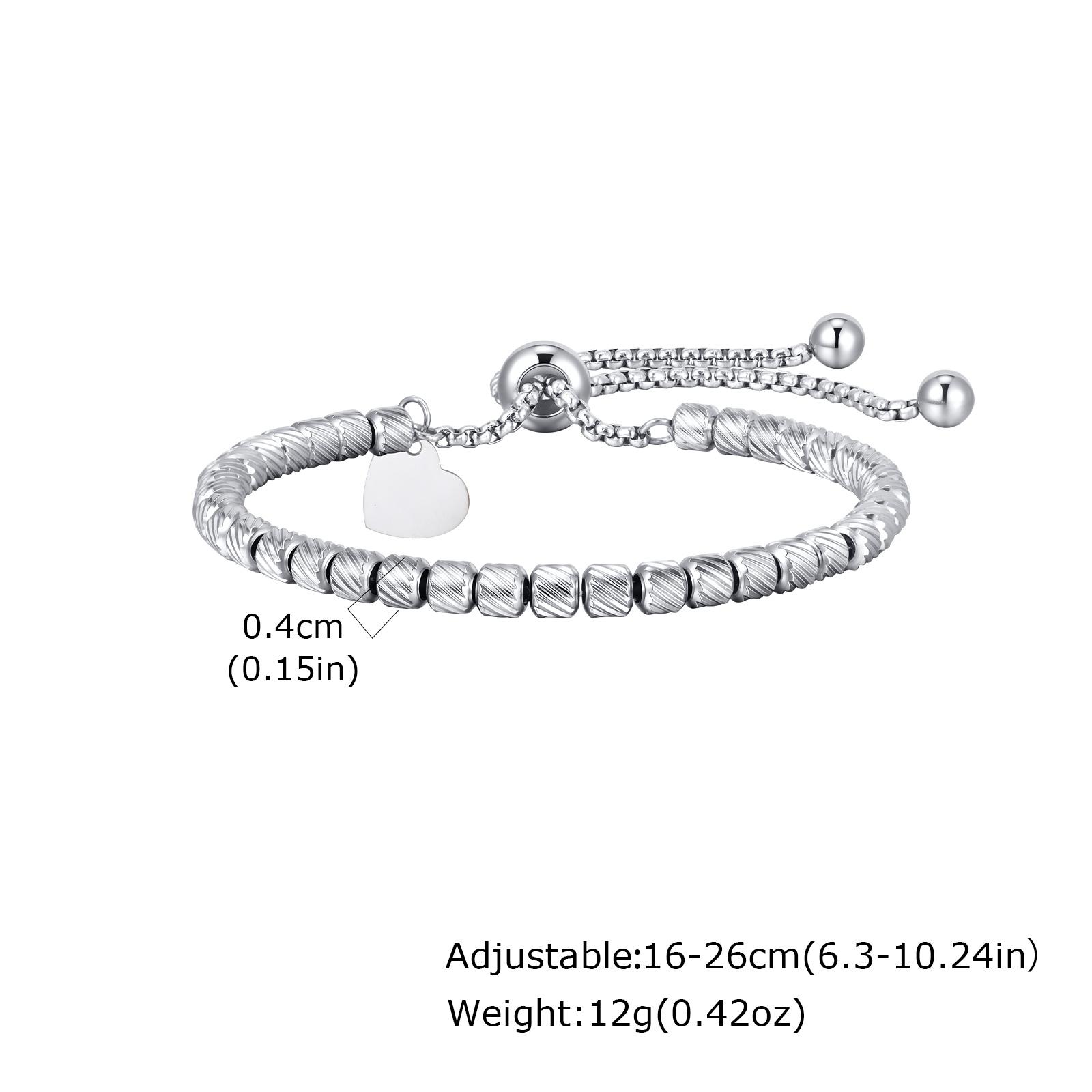 High Quality Beads Heart Charm Bracelets For Women Men Adjustable Stainless Steel Couple Jewelry Fashion Valentine s Day Gift
High Quality Beads Heart Charm Bracelets For Women Men Adjustable Stainless Steel Couple Jewelry Fashion Valentine s Day Gift
