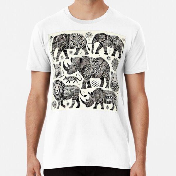 Big Five Tribal Silhouettes - Intricate Anim S to 5XL Made in the AU/USA T-Shirt 2XL
Big Five Tribal Silhouettes - Intricate Anim S to 5XL Made in the AU/USA T-Shirt 2XL