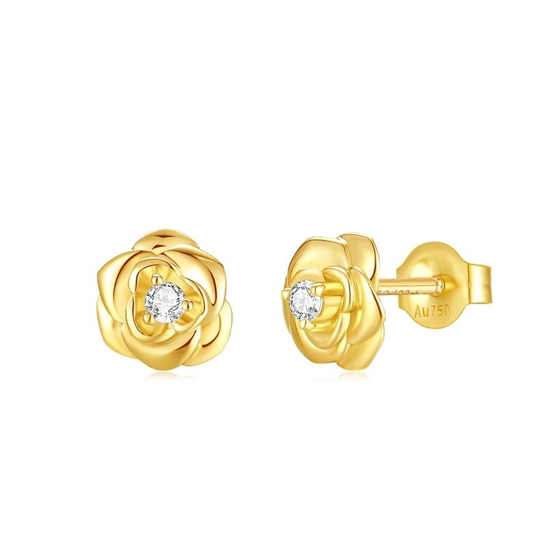 FANCIME earrings ladies K14 yellow gold rose motif rose flower zirconia earrings for both ears amulet mother s day Christmas birthday anniversary
FANCIME earrings ladies K14 yellow gold rose motif rose flower zirconia earrings for both ears amulet mother s day Christmas birthday anniversary