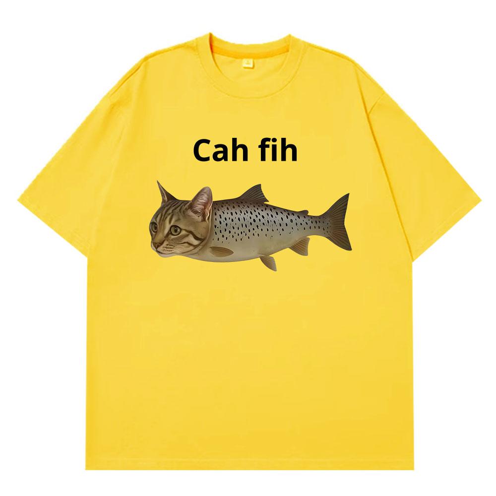 Cah Fih T-Shirt Fih Funny Mispelled Fish Meme T Shirt Cat and Fish Graphic Humor Tshirt Casual Short Sleeve Clothes Graphic Y2K 4XL
Cah Fih T-Shirt Fih Funny Mispelled Fish Meme T Shirt Cat and Fish Graphic Humor Tshirt Casual Short Sleeve Clothes Graphic Y2K 4XL
