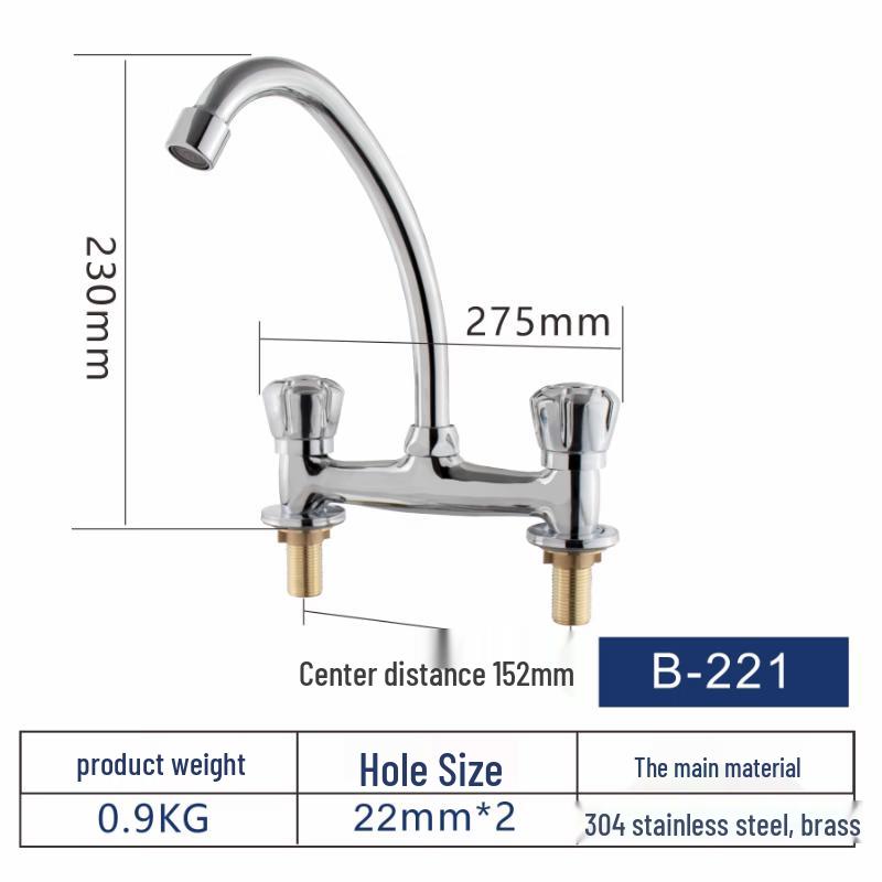 Yuanbin Yanno PDS Wall-Mounted Brass Kitchen Faucet
Yuanbin Yanno PDS Wall-Mounted Brass Kitchen Faucet