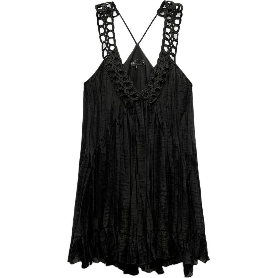 Zara Solid Color Mini Camisole V-Neck Sleeveless Dress Women dresses Black 9878137-800 XS
Zara Solid Color Mini Camisole V-Neck Sleeveless Dress Women dresses Black 9878137-800 XS