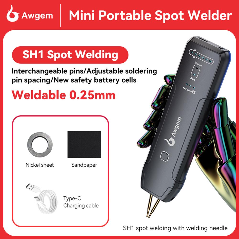 Handheld Spot Welding Machine Portable Spot Welder 90 Gears 11 Gear Adjustable Weldable 0.25mm Nickel Belt 18650 Lithium Battery
Handheld Spot Welding Machine Portable Spot Welder 90 Gears 11 Gear Adjustable Weldable 0.25mm Nickel Belt 18650 Lithium Battery