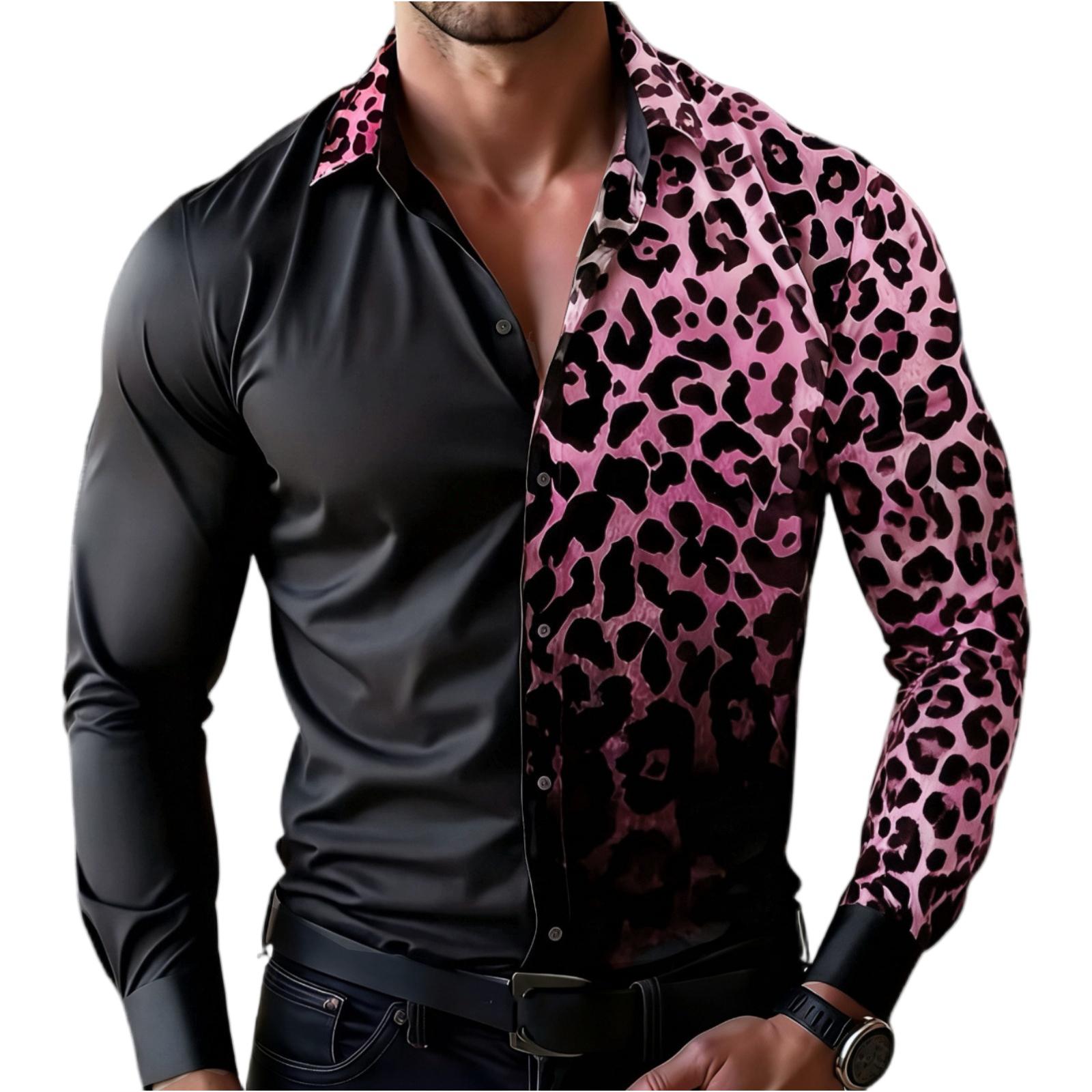 Men s Holiday Casual Leopard Print Long-sleeved Lapel Button-down Shirt XXXL
Men s Holiday Casual Leopard Print Long-sleeved Lapel Button-down Shirt XXXL
