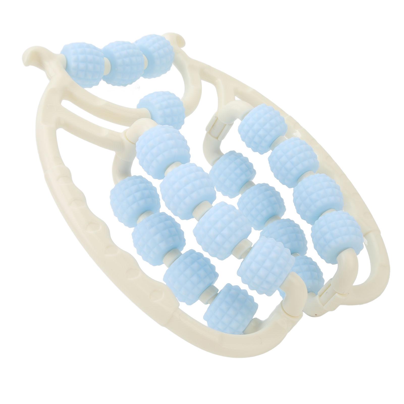 20 Wheels Muscle Roller Massager Relieve Muscle Fatigue Blue Versatile Circular Leg Clamps Massager for Leg Neck Hand Arm
20 Wheels Muscle Roller Massager Relieve Muscle Fatigue Blue Versatile Circular Leg Clamps Massager for Leg Neck Hand Arm