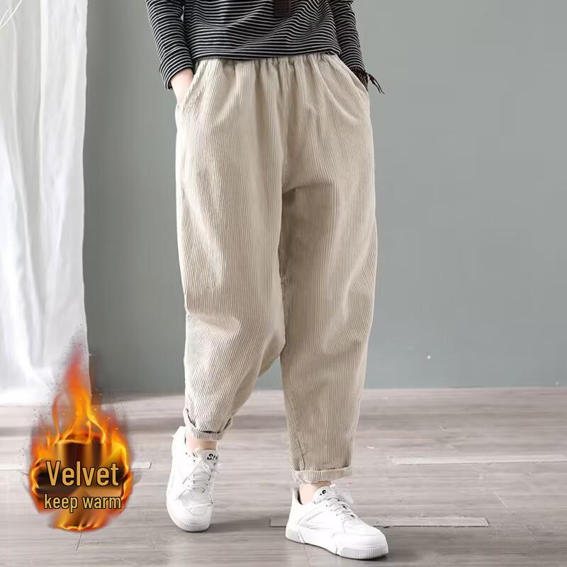 Женские теплые вельветовые брюки-гаремы большого размера на флисовой подкладке Medium
Женские теплые вельветовые брюки-гаремы большого размера на флисовой подкладке Medium