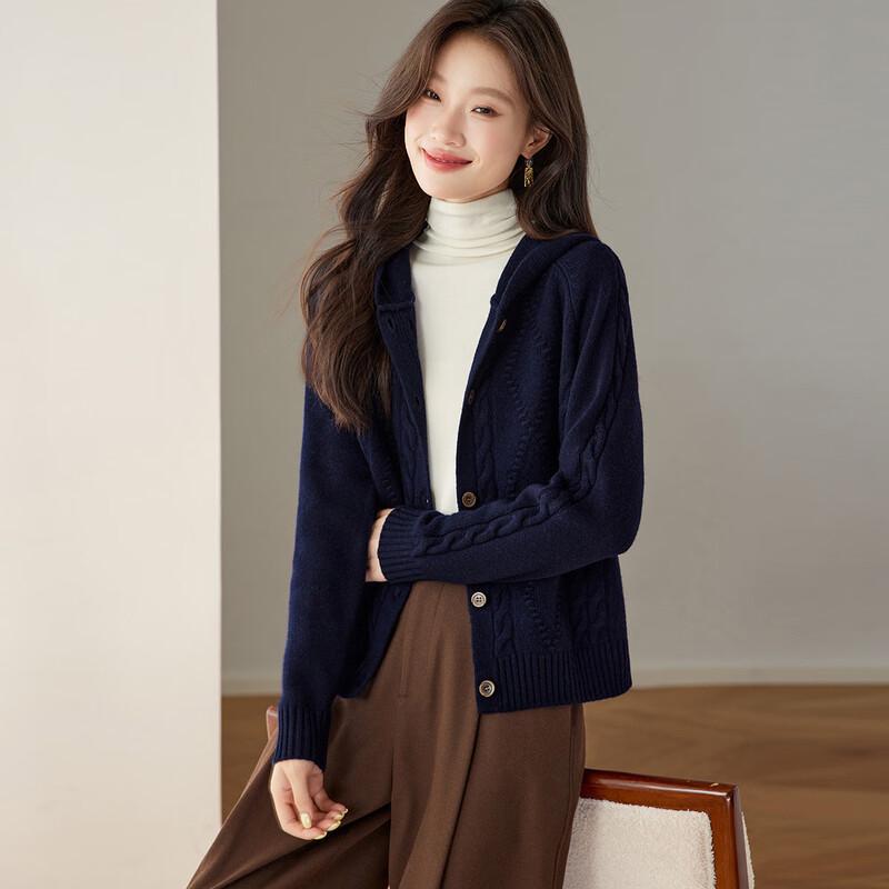 Srcr Women s 100% Merino Wool Hooded Cable Knit Cardigan XL
Srcr Women s 100% Merino Wool Hooded Cable Knit Cardigan XL