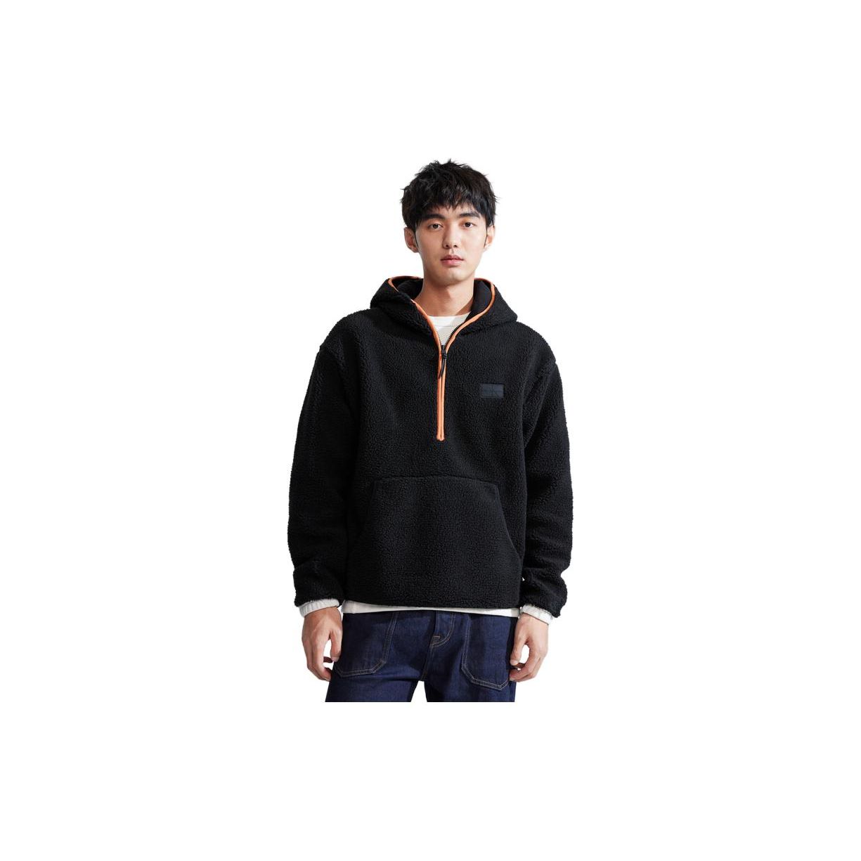 Calvin Klein Color Block Zipper Half Placket Hooded Loose Sweatshirt Men sweatshirt Space-Black J324086 S
Calvin Klein Color Block Zipper Half Placket Hooded Loose Sweatshirt Men sweatshirt Space-Black J324086 S