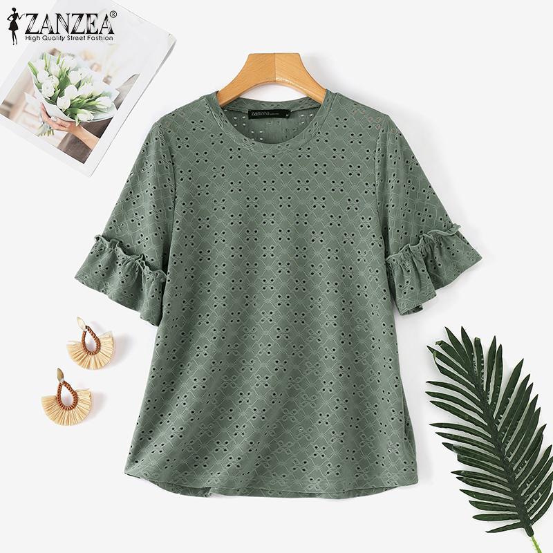 ZANZEA Женская повседневная кружевная блузка с круглым вырезом и коротким рукавом, связанная крючком XL жёлтый
ZANZEA Женская повседневная кружевная блузка с круглым вырезом и коротким рукавом, связанная крючком XL жёлтый