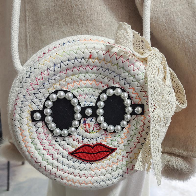 Bag female cute new fashion personalized shoulder bag cotton and linen woven straw bag niche versatile messenger bag
Bag female cute new fashion personalized shoulder bag cotton and linen woven straw bag niche versatile messenger bag