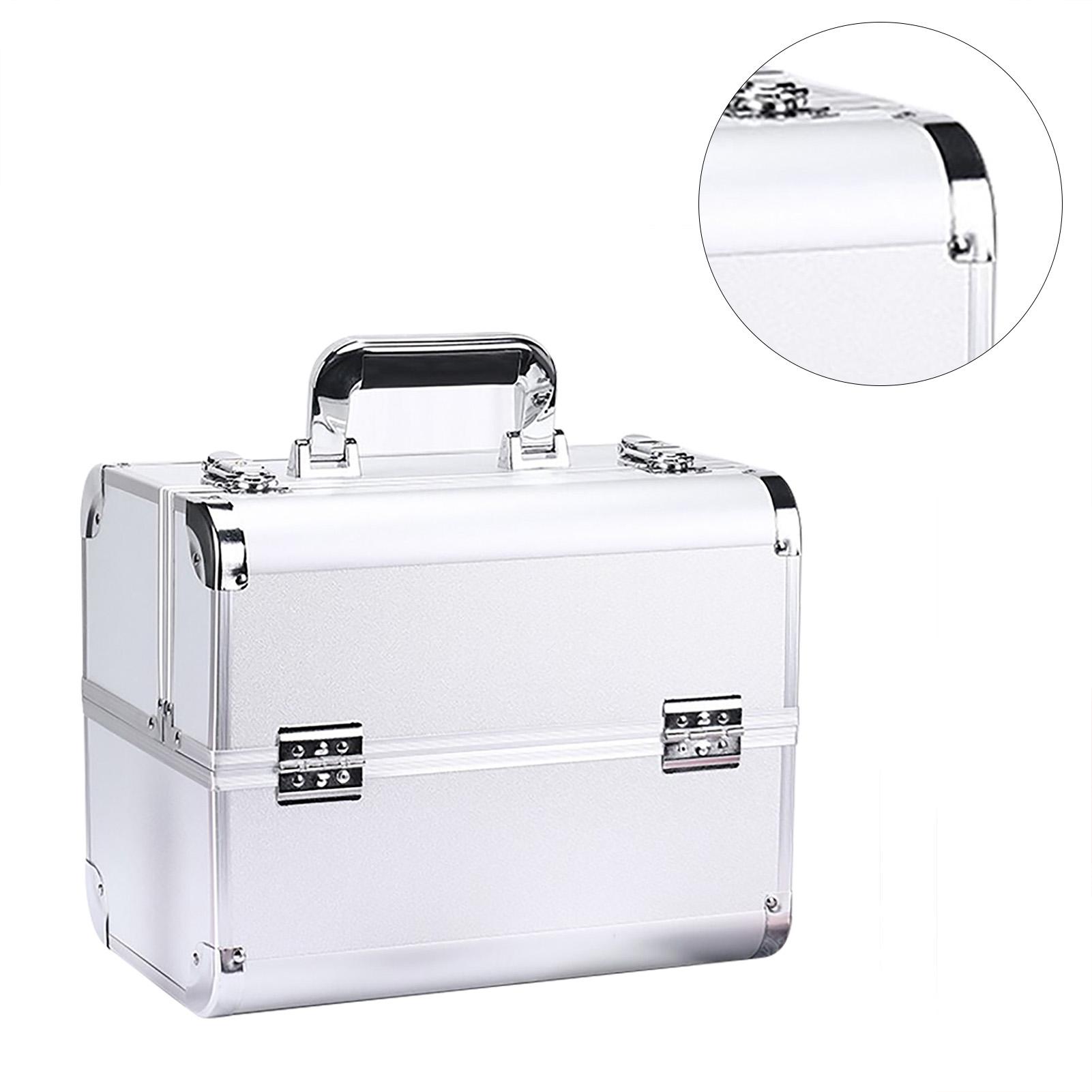 Портативний кейс для макіяжу Багатошаровий Великий простір Косметичний кейс-органайзер для краси, перукарського мистецтва, нейл-арту срібний
Портативний кейс для макіяжу Багатошаровий Великий простір Косметичний кейс-органайзер для краси, перукарського мистецтва, нейл-арту срібний