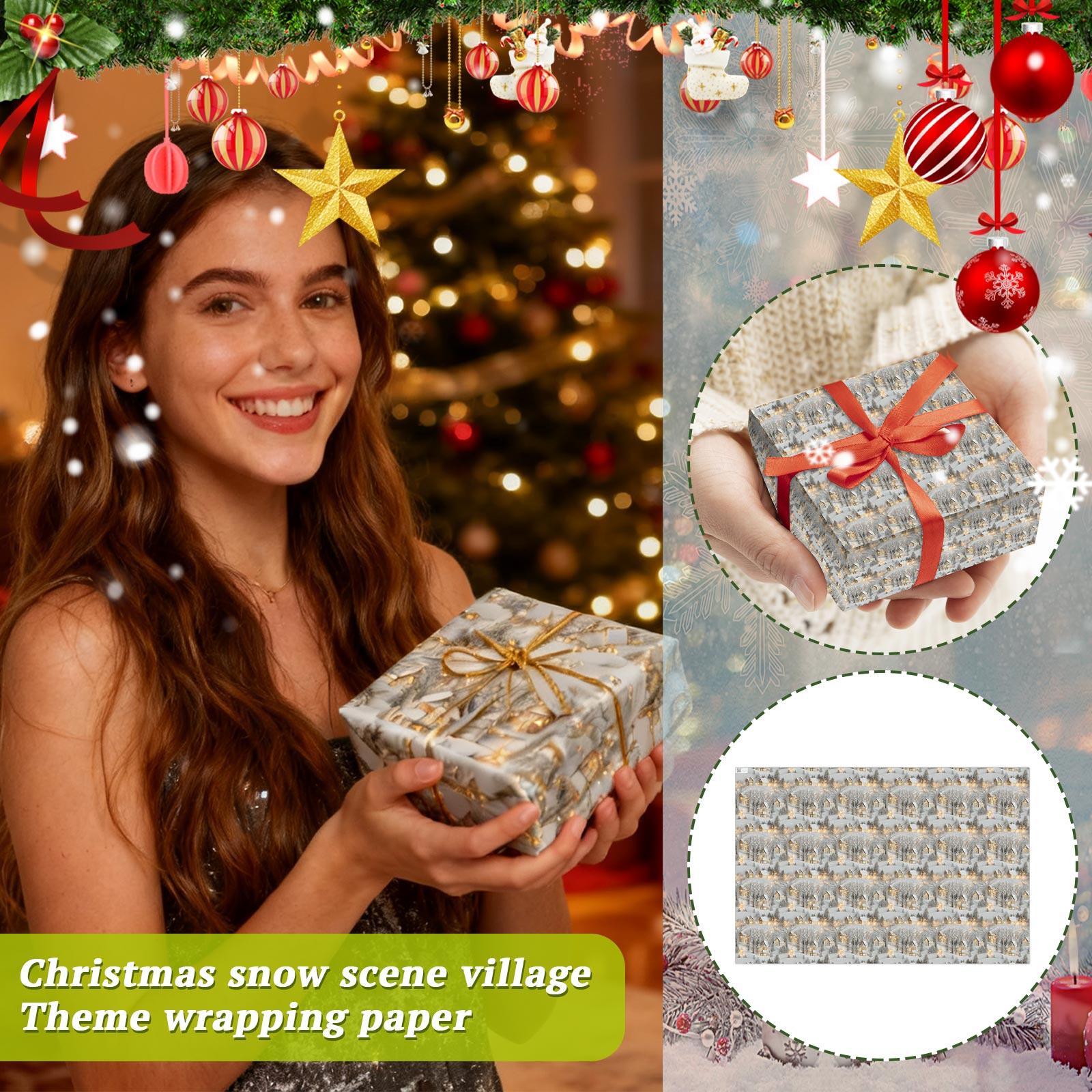 Christmas Village Themed Wrapping Paper, Full Of Festive Charm. One Size
Christmas Village Themed Wrapping Paper, Full Of Festive Charm. One Size