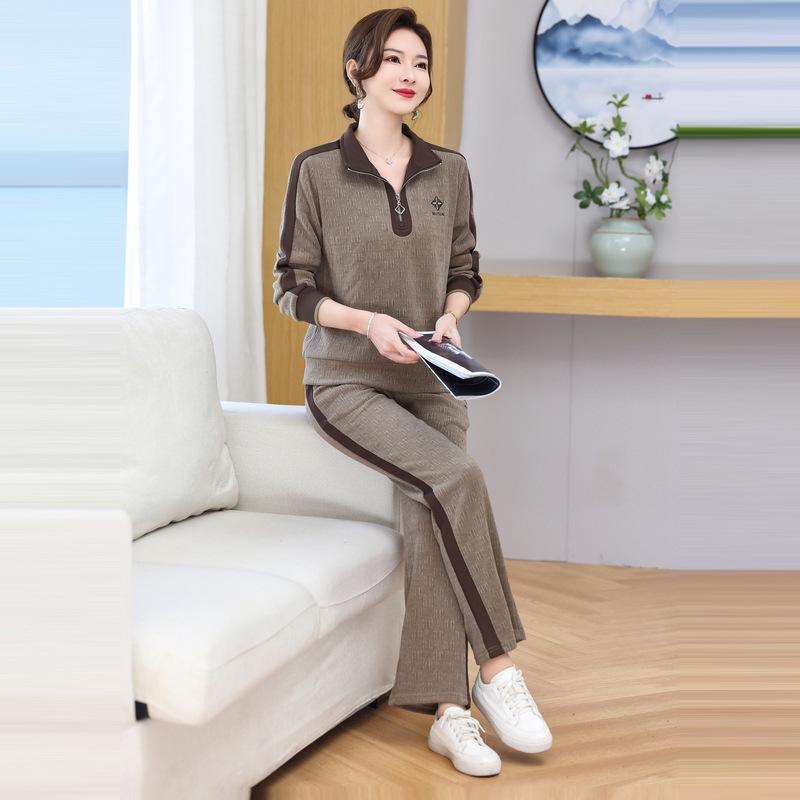 Spring & Autumn Fashion Women s Casual Two-Piece Suit for Middle-Aged & Elderly XXXL for 125-135 jin
Spring & Autumn Fashion Women s Casual Two-Piece Suit for Middle-Aged & Elderly XXXL for 125-135 jin