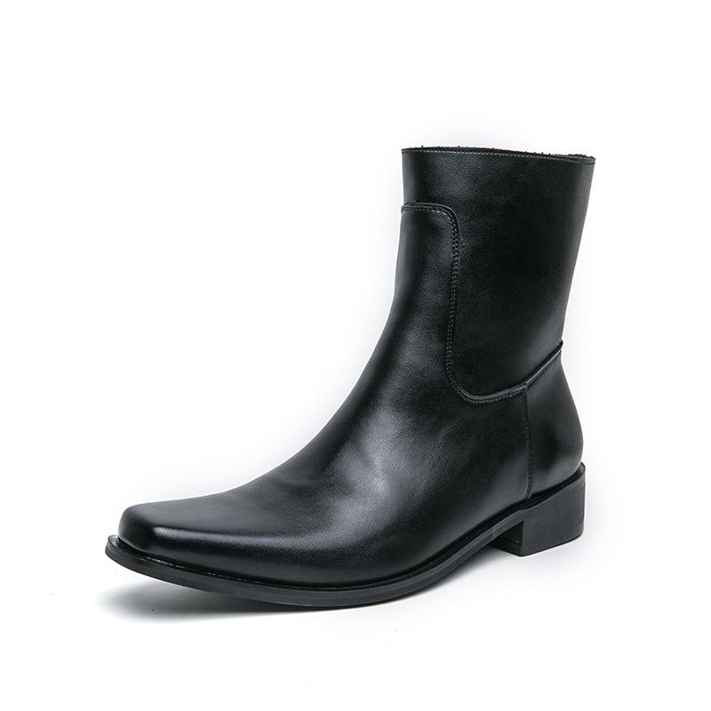 Men s Large Leather Motorcycle Boots with Side Zip and Pointed Toe 45 чёрный
Men s Large Leather Motorcycle Boots with Side Zip and Pointed Toe 45 чёрный