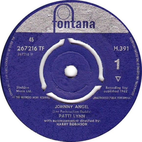 7inch Record PATTI LYNN Johnny Angel Tonight You Belong T H391 FONTANA 1962 UK Rock Used
7inch Record PATTI LYNN Johnny Angel Tonight You Belong T H391 FONTANA 1962 UK Rock Used