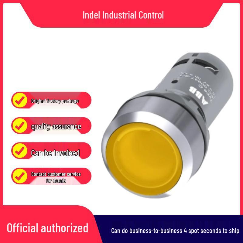 ABB Pushbutton CP1 Series: CP1-30B-02, CP1-30Y-10, CP1-31R-01, CP1-31R-10, CP1-31Y Yellow Button
ABB Pushbutton CP1 Series: CP1-30B-02, CP1-30Y-10, CP1-31R-01, CP1-31R-10, CP1-31Y Yellow Button
