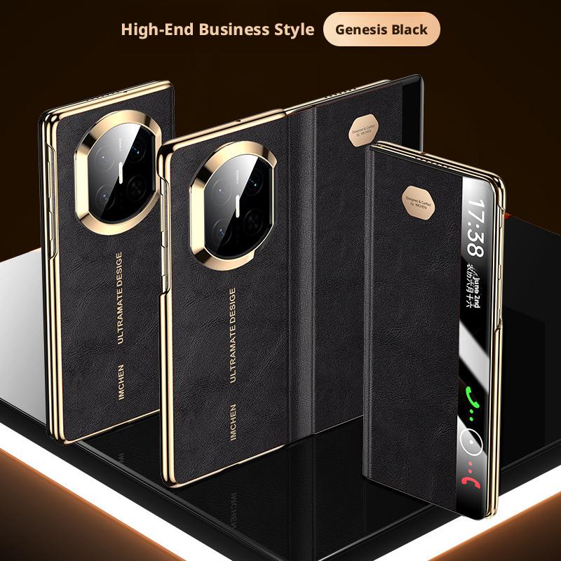 Luxurious Oil Wax Case For Huawei Mate X7 High-End Leather Smart Window Folding Screen All-inclusive Protective Cover Genuine Leather&Huawei Mate X7 чорний
Luxurious Oil Wax Case For Huawei Mate X7 High-End Leather Smart Window Folding Screen All-inclusive Protective Cover Genuine Leather&Huawei Mate X7 чорний