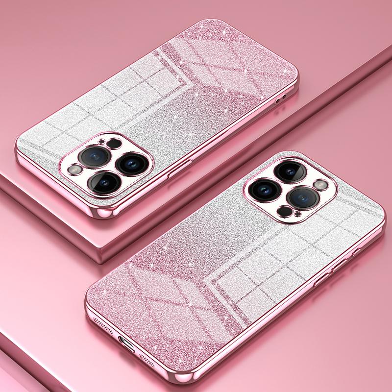 For iPhone 14 Pro Cell Phone Case Gradient Glitter Precise Cutout Anti-scratch TPU Cover Pink
For iPhone 14 Pro Cell Phone Case Gradient Glitter Precise Cutout Anti-scratch TPU Cover Pink