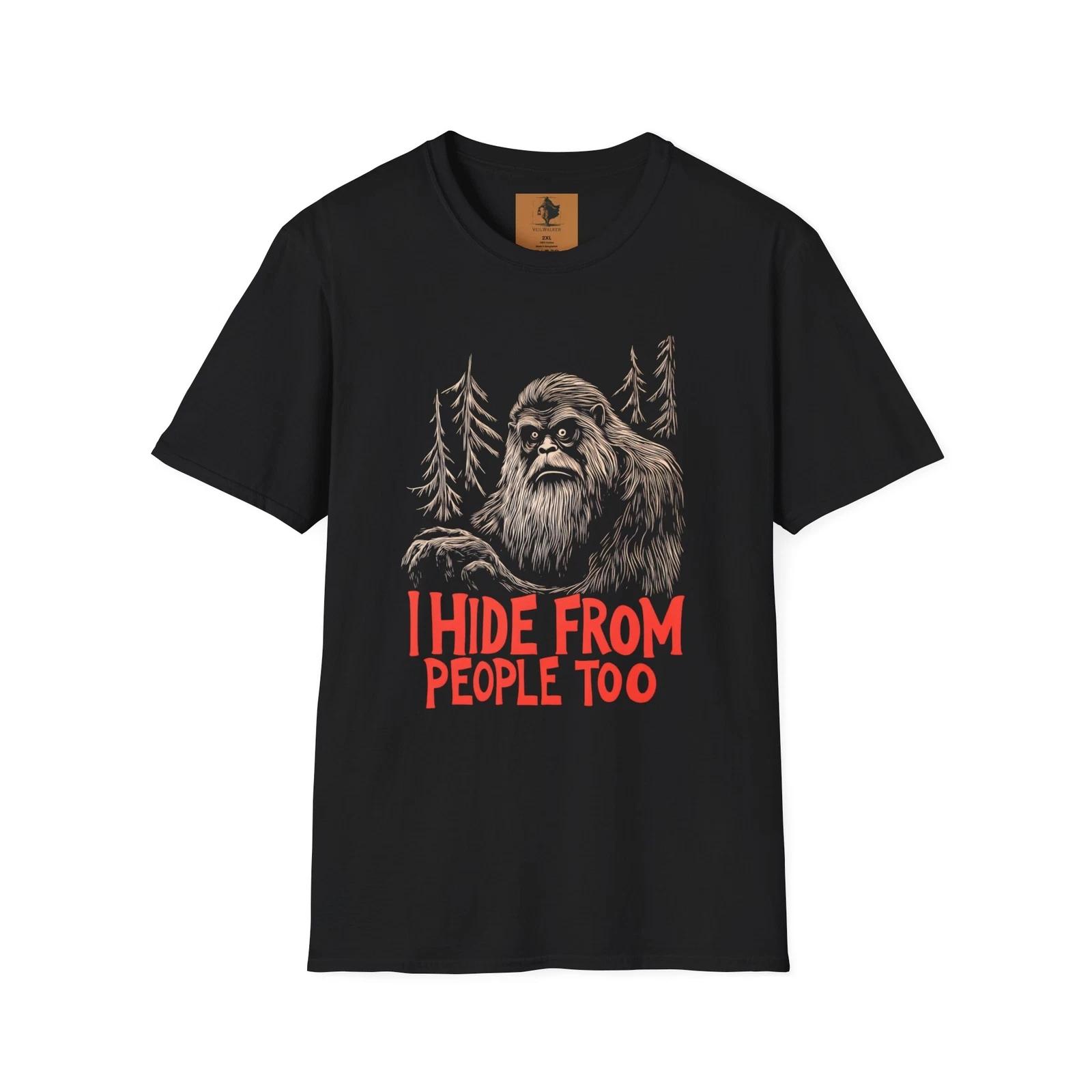Sasquatch T-shirt, Bigfoot Cryptid Tee, I Hide From People Too Apparel S
Sasquatch T-shirt, Bigfoot Cryptid Tee, I Hide From People Too Apparel S