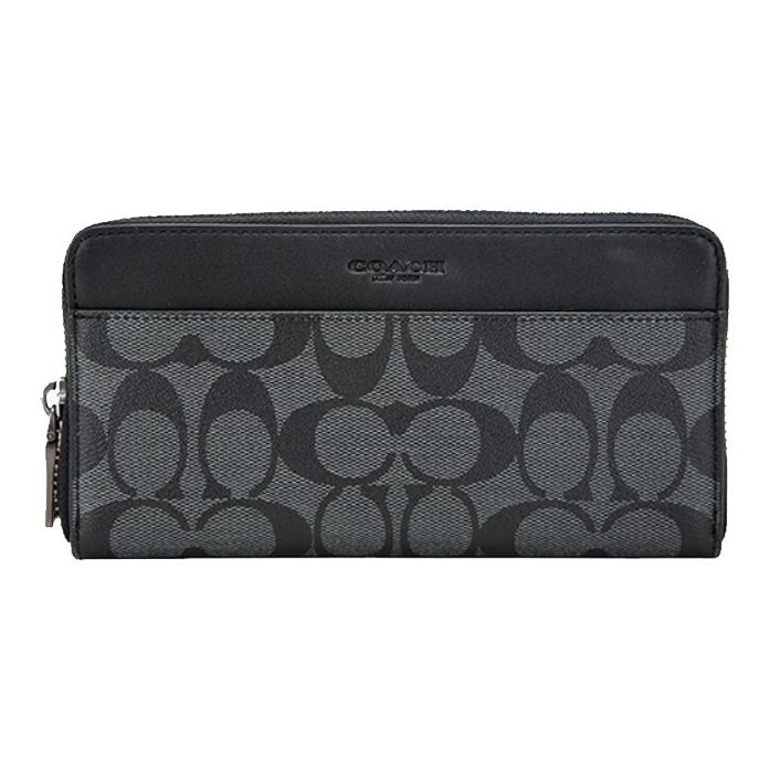 Coach Accordion Wallet 20 Monogram Long Zipper Closure Coated Canvas Men Wallet Gray Black 58112-CQBK Basic Set (Bag+Dust Bag)
Coach Accordion Wallet 20 Monogram Long Zipper Closure Coated Canvas Men Wallet Gray Black 58112-CQBK Basic Set (Bag+Dust Bag)