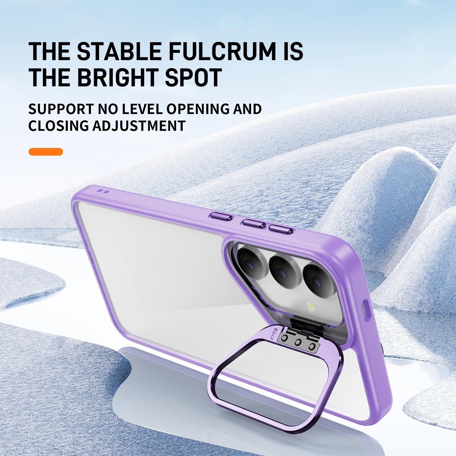 For Samsung Galaxy S25 Case Lens Frame Kickstand TPU+Acrylic Protective Phone Cover Light Purple
For Samsung Galaxy S25 Case Lens Frame Kickstand TPU+Acrylic Protective Phone Cover Light Purple