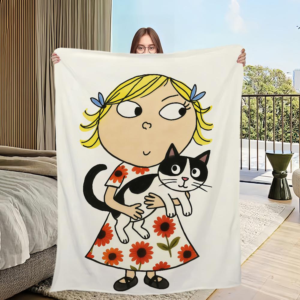 funny cartoon art c-charlie and l-lola Flannel warm soft plush blanket sofa living room hogar office bedroom travel gift home 75x90cm
funny cartoon art c-charlie and l-lola Flannel warm soft plush blanket sofa living room hogar office bedroom travel gift home 75x90cm