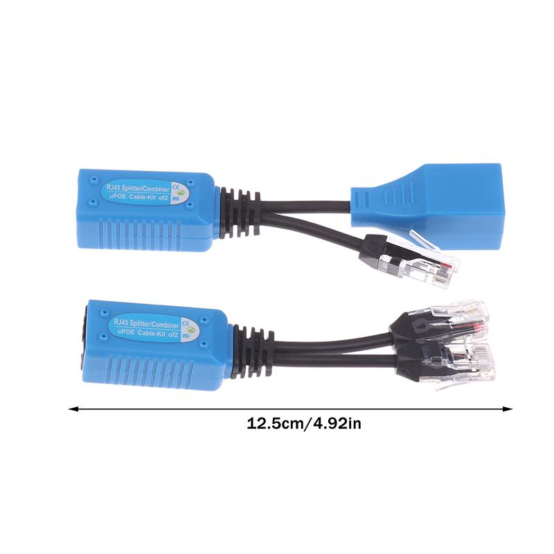 2-in-1 Network PoE Splitter Kit, RJ45 Connector, Enables 2 IP Cameras to Run on One Ethernet Cable,Security Camera Extender синій
2-in-1 Network PoE Splitter Kit, RJ45 Connector, Enables 2 IP Cameras to Run on One Ethernet Cable,Security Camera Extender синій