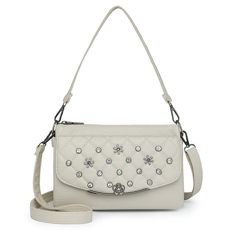 Сумка через плечо для женщин среднего возраста из мягкой кожи, многослойная, большая вместимость, сумка через плечо белый
Сумка через плечо для женщин среднего возраста из мягкой кожи, многослойная, большая вместимость, сумка через плечо белый