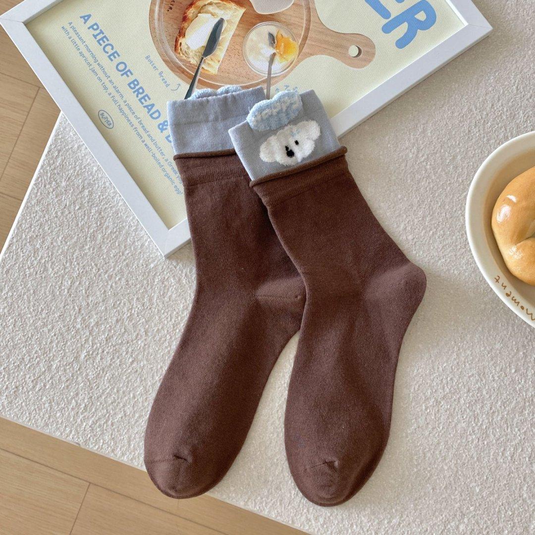 Female Autumn and Winter Warm Cartoon Flocking Small Animal Three Dimensional Hair Ball in The Tube Pile Socks 1 pair кавовий
Female Autumn and Winter Warm Cartoon Flocking Small Animal Three Dimensional Hair Ball in The Tube Pile Socks 1 pair кавовий