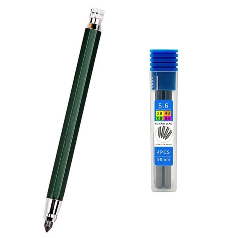 5.6mm Automatic Pencils Sketch Mechanical Pencils Artist Pencils Propelling Pencils Drawing Sketching Pencils for School 1 зелений
5.6mm Automatic Pencils Sketch Mechanical Pencils Artist Pencils Propelling Pencils Drawing Sketching Pencils for School 1 зелений