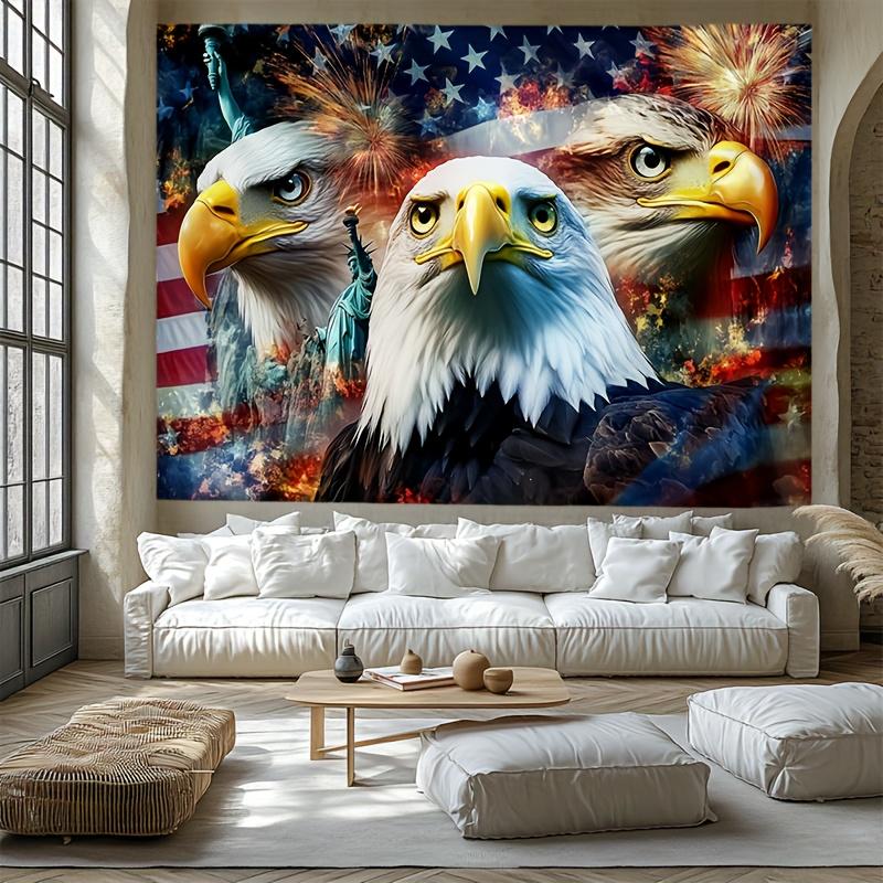 White Eagle American Flag Statue of Liberty Hanging Cloth Patriotic Theme Background Cloth Room Decoration 74x94cm(29x37in)
White Eagle American Flag Statue of Liberty Hanging Cloth Patriotic Theme Background Cloth Room Decoration 74x94cm(29x37in)
