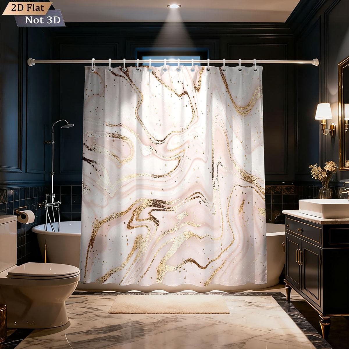 1Pc Marble Texture Printed Waterproof Privacy Partition Shower Curtain With 12 Hooks, Multiple Sizes Machine Washable W60H190(CM)-1 Pcs
1Pc Marble Texture Printed Waterproof Privacy Partition Shower Curtain With 12 Hooks, Multiple Sizes Machine Washable W60H190(CM)-1 Pcs