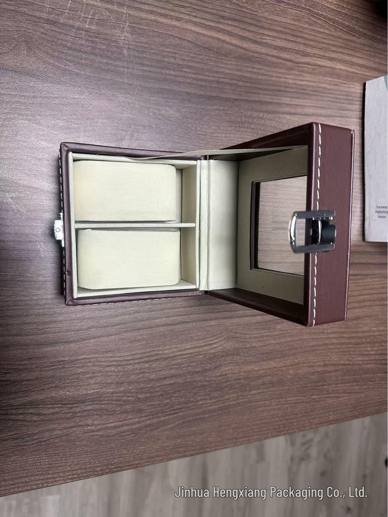 Black Leather Watch Storage Box with 12 Slots and Perforation Pattern
Black Leather Watch Storage Box with 12 Slots and Perforation Pattern