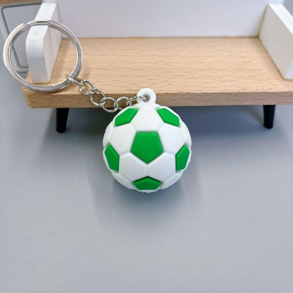 1PCS Football Shaped Keychain PVC Soft Rubber Sports Themed Accessory for Key Organizing зелёный
1PCS Football Shaped Keychain PVC Soft Rubber Sports Themed Accessory for Key Organizing зелёный