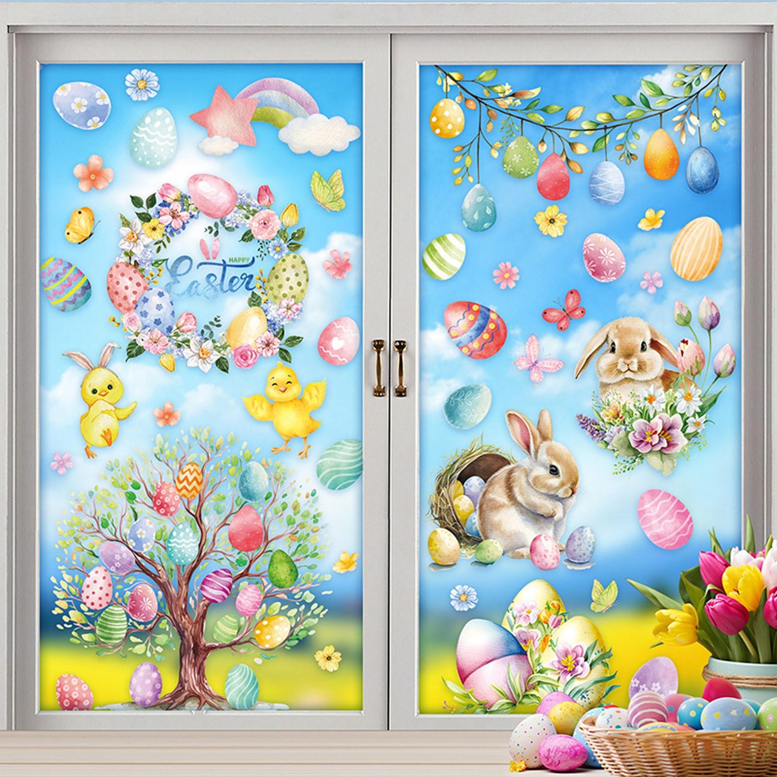 9pcs New Easter Window Stickers Double Sided Printed Pvc Electrostatic Home Decor Glass Decals Reusble Easter Party Decorations One Size
9pcs New Easter Window Stickers Double Sided Printed Pvc Electrostatic Home Decor Glass Decals Reusble Easter Party Decorations One Size