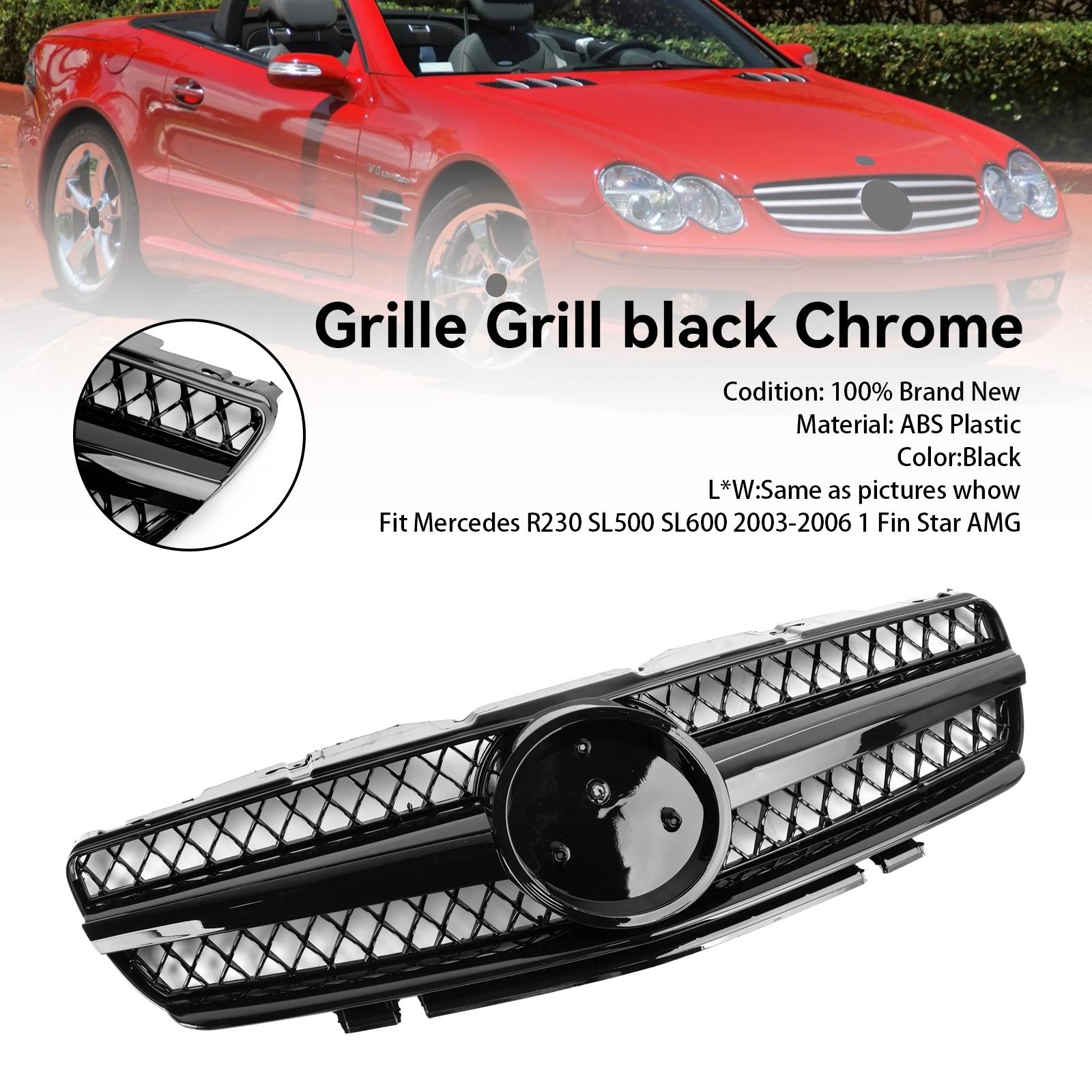 Front Upper Grille Grill Fit Mercedes R230 SL500 SL600 2003-2006 1 Fin Star Black
Front Upper Grille Grill Fit Mercedes R230 SL500 SL600 2003-2006 1 Fin Star Black