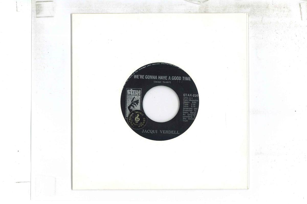 7inch Record JACQUI VERDELL - We re Gonna Have A Good Time / He s STAX230 STAX Philippine Soul/Funk Used
7inch Record JACQUI VERDELL - We re Gonna Have A Good Time / He s STAX230 STAX Philippine Soul/Funk Used