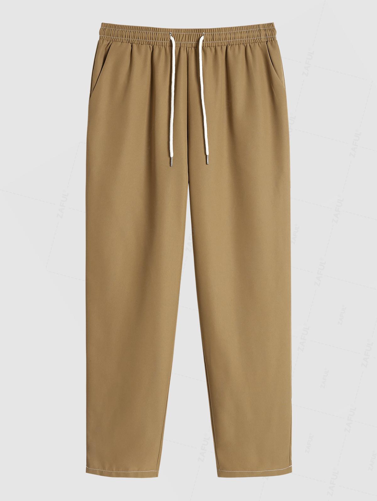 ZAFUL Men s Basic Minimalist Style Solid Color Drawstring Casual Pants XXL верблюда коричневого кольору
ZAFUL Men s Basic Minimalist Style Solid Color Drawstring Casual Pants XXL верблюда коричневого кольору