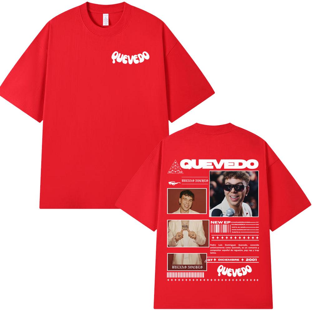 Rapper QUEVEDO 2026 BUENAS NOCHES T-shirt Men Women Fashion Hip Hop T-shirts Summer Unisex Loose Short Sleeve T Shirt Streetwear M
Rapper QUEVEDO 2026 BUENAS NOCHES T-shirt Men Women Fashion Hip Hop T-shirts Summer Unisex Loose Short Sleeve T Shirt Streetwear M