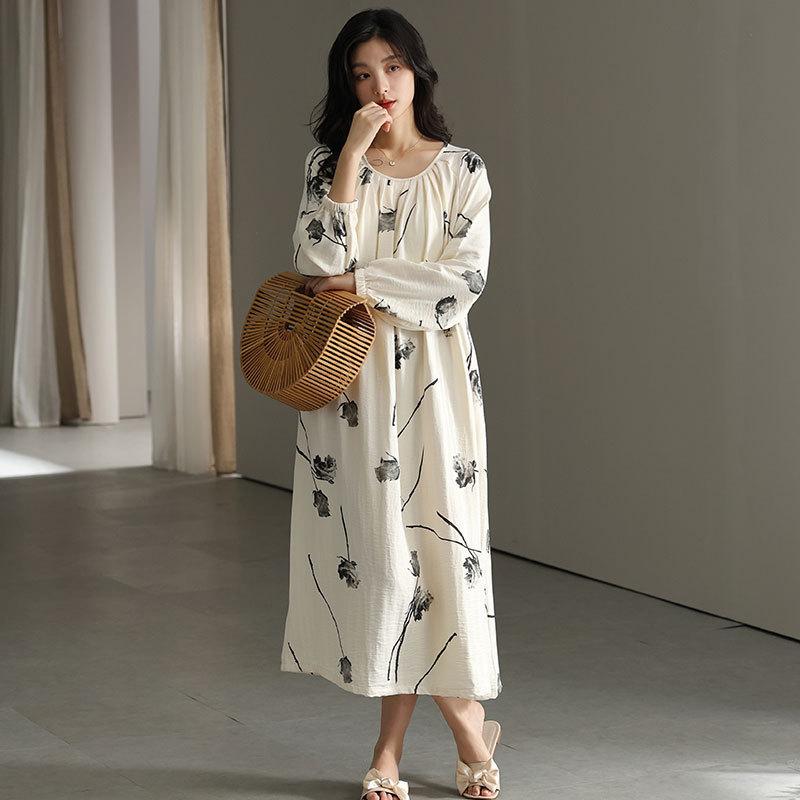 nightdress women s spring and autumn soft cloud cotton long sleeves chest pad integrated year new women s loungewear long dress xxl recommended 70-82.5kg
nightdress women s spring and autumn soft cloud cotton long sleeves chest pad integrated year new women s loungewear long dress xxl recommended 70-82.5kg