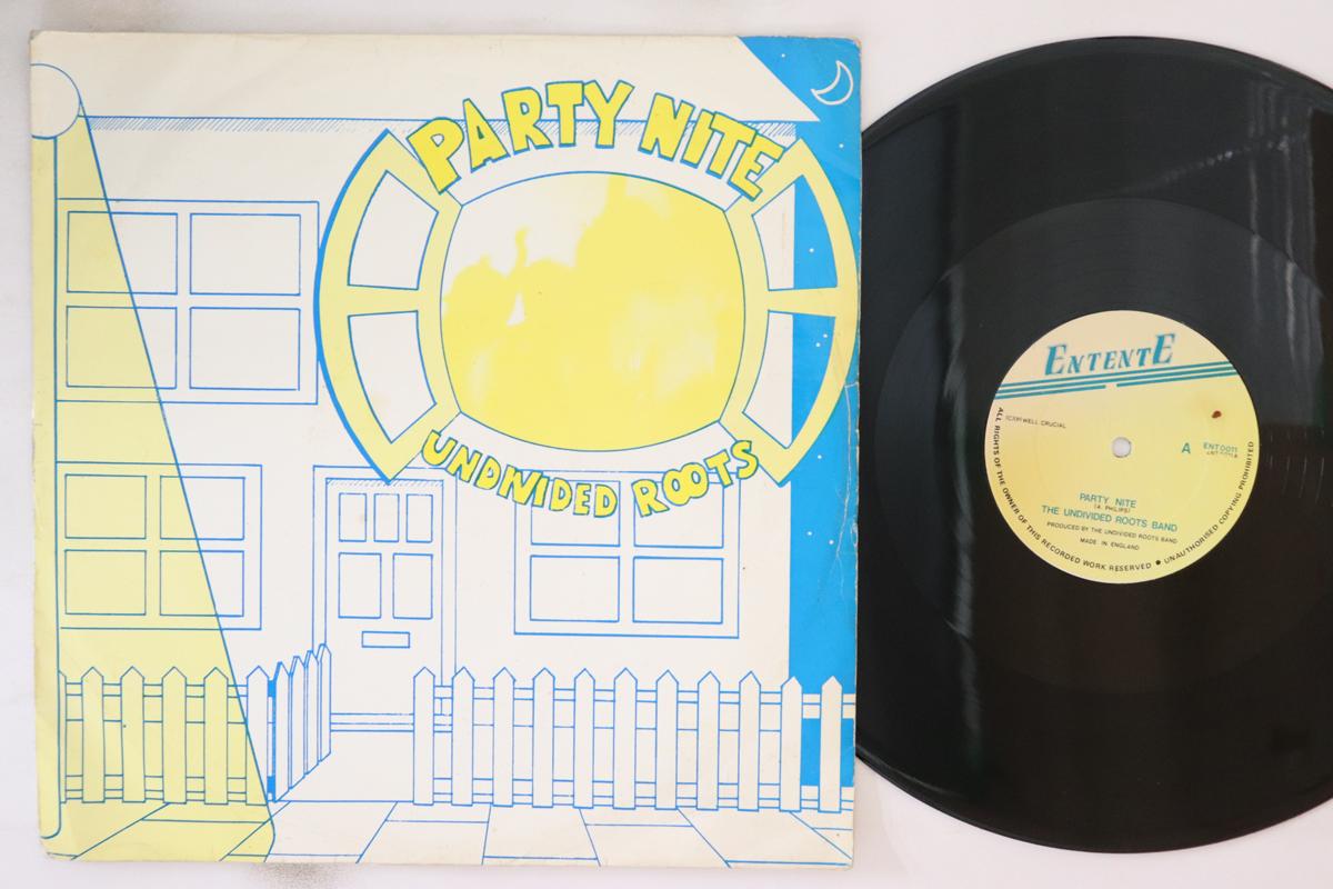 12inch Record UNDIVIDED ROOTS - Party Nite ENT0011 Entente 1987 UK Reggae, Ska & Dub Used
12inch Record UNDIVIDED ROOTS - Party Nite ENT0011 Entente 1987 UK Reggae, Ska & Dub Used