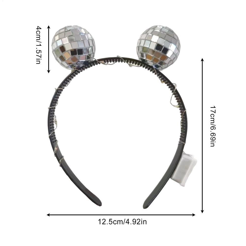 LED Disco Ball Headband for Women/Men/Kids Battery Operated Light Up Costume Accessories for Halloween, NYE, Parties
LED Disco Ball Headband for Women/Men/Kids Battery Operated Light Up Costume Accessories for Halloween, NYE, Parties