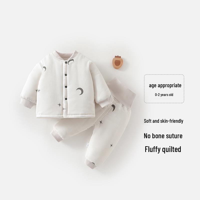High-Waisted Unisex Baby Cotton Gauze Set - Padded, Warm for Autumn/Winter 73 cm
High-Waisted Unisex Baby Cotton Gauze Set - Padded, Warm for Autumn/Winter 73 cm