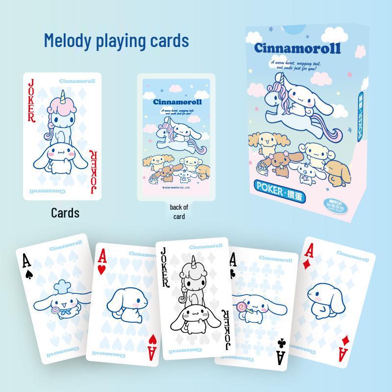 Серія Sanrio Melody Мультяшні гральні карти – Милий та веселий дизайн
Серія Sanrio Melody Мультяшні гральні карти – Милий та веселий дизайн
