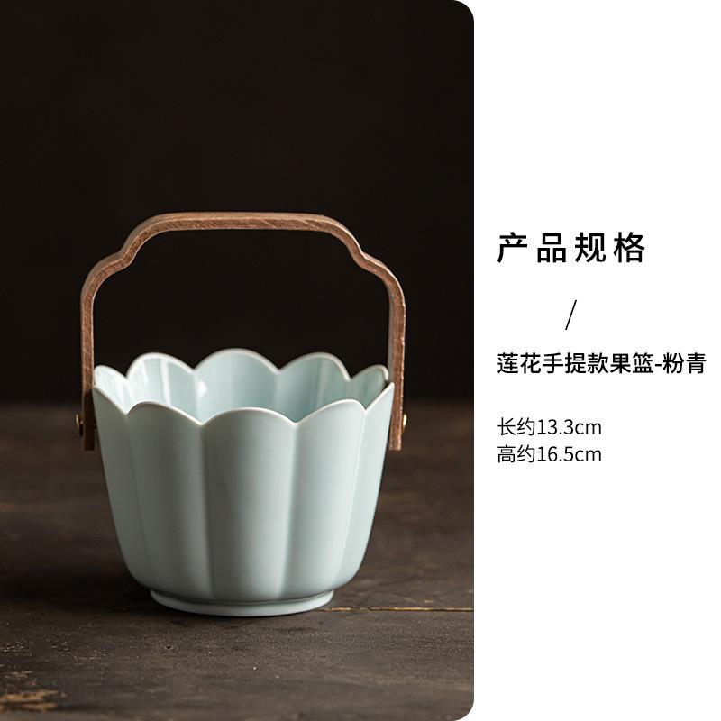 Vintage Ceramic Fruit Basket Handmade Candy Storage Box Creative Snack Tray High Aesthetic Dry Fruit Container
Vintage Ceramic Fruit Basket Handmade Candy Storage Box Creative Snack Tray High Aesthetic Dry Fruit Container