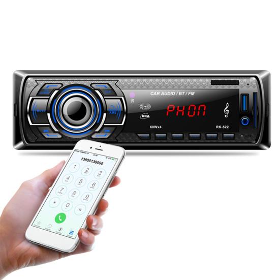 RK-522 Bluetooth-совместимая автомобильная карта U Disk MP3 Музыкальный плеер FM-тюнер с пультом дистанционного управления
RK-522 Bluetooth-совместимая автомобильная карта U Disk MP3 Музыкальный плеер FM-тюнер с пультом дистанционного управления