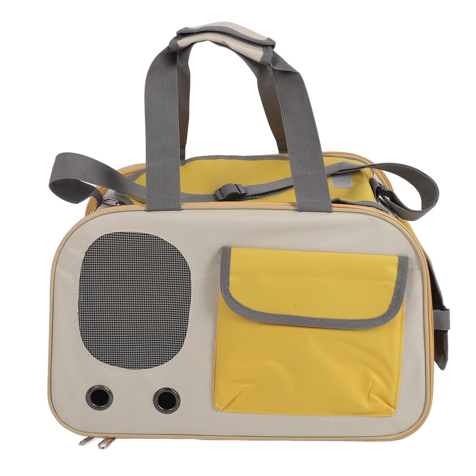 Сумка-переноска для питомцев, дышащая, складная, из ткани Оксфорд, каркас из стальной проволоки, дорожная сумка-тоут для кошек с жёлтый
Сумка-переноска для питомцев, дышащая, складная, из ткани Оксфорд, каркас из стальной проволоки, дорожная сумка-тоут для кошек с жёлтый